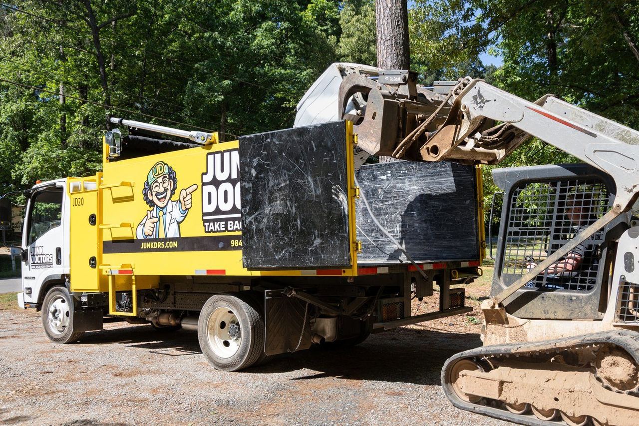 Junk Doctors crew serving Durham NC — licensed, insured, background-checked