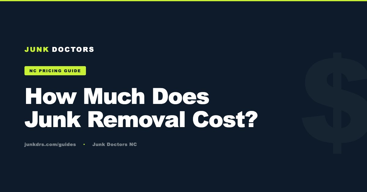 How Much Does Junk Removal Cost in Greensboro? (2026 Prices)
