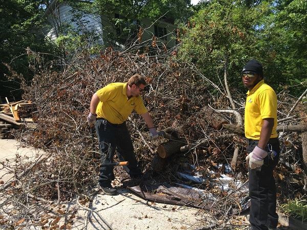 Construction debris cleared from job site