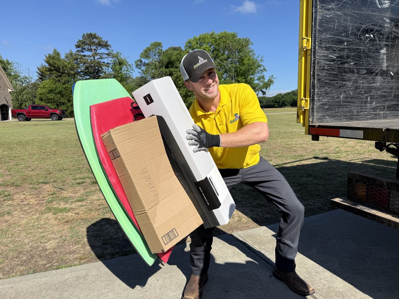 Junk Doctors crew serving Charlotte NC — licensed, insured, background-checked