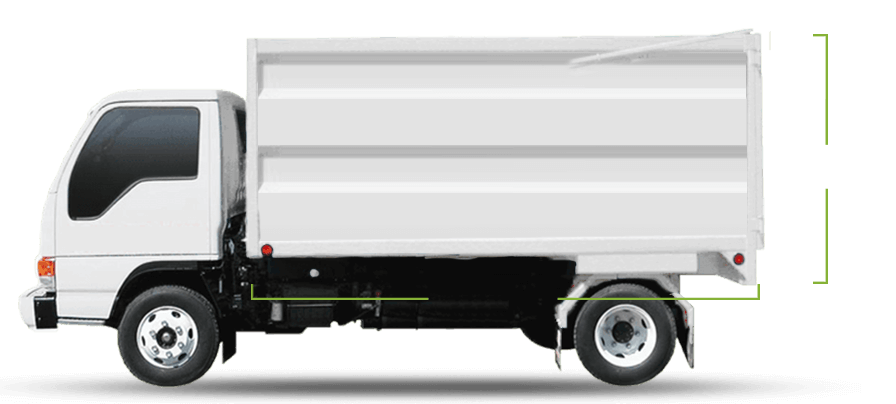 Junk removal truck illustration