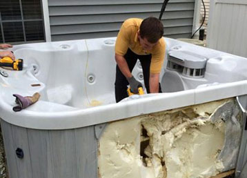 The Hot Tub Removal Process