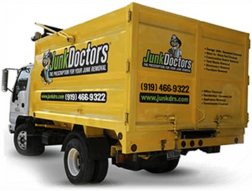 Junk removal Cary truck by Junk Doctors