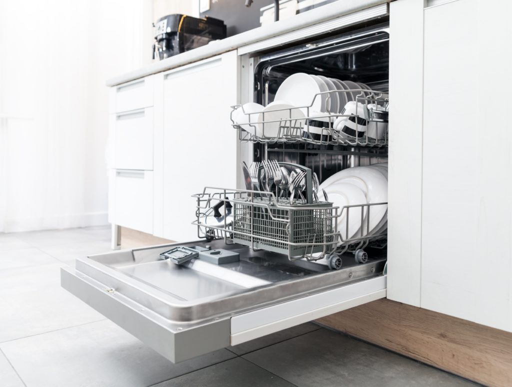 Old dishwasher in need of kitchen demolition