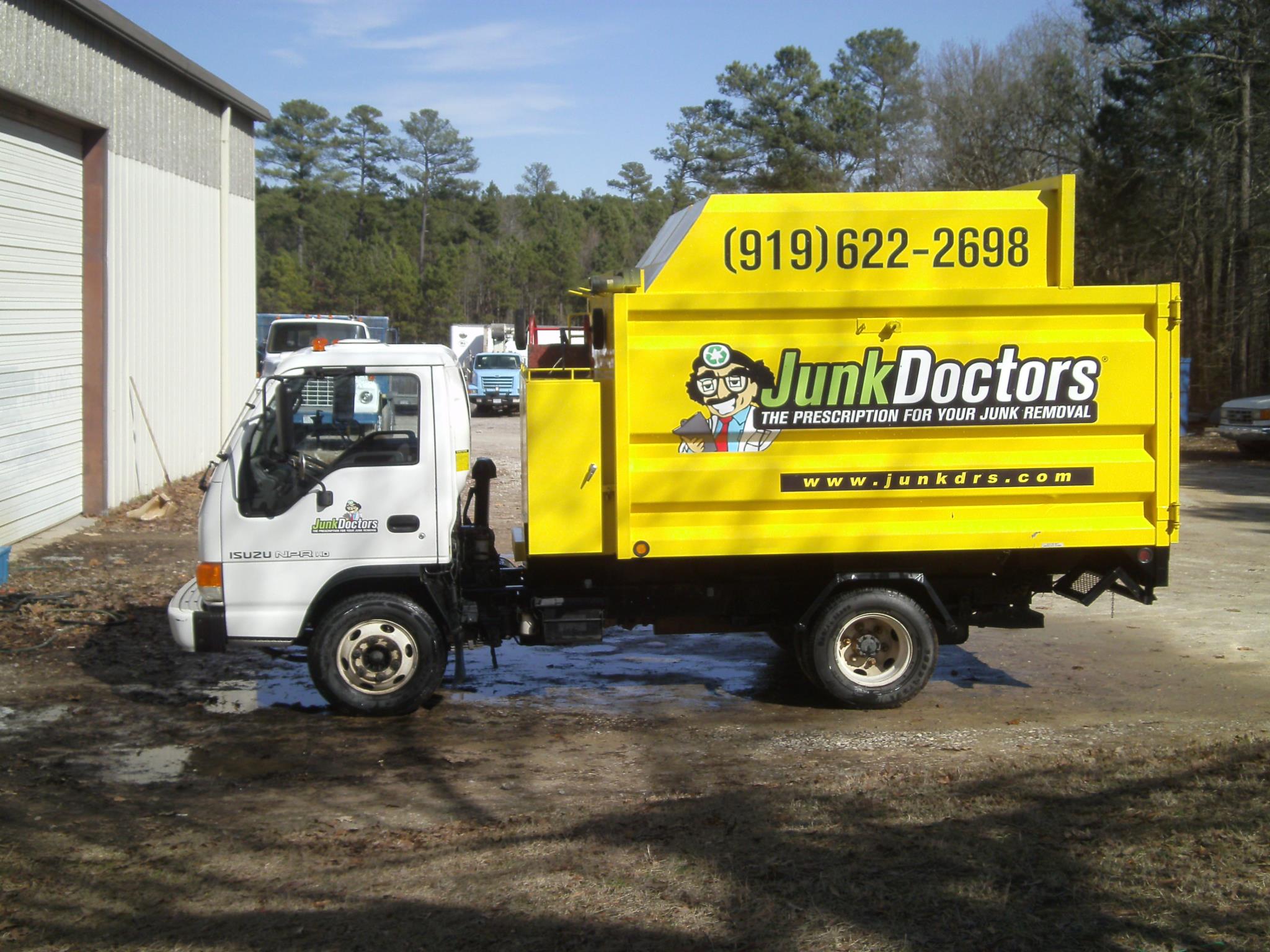 Junk Doctors truck at a legal dump site in North Carolina